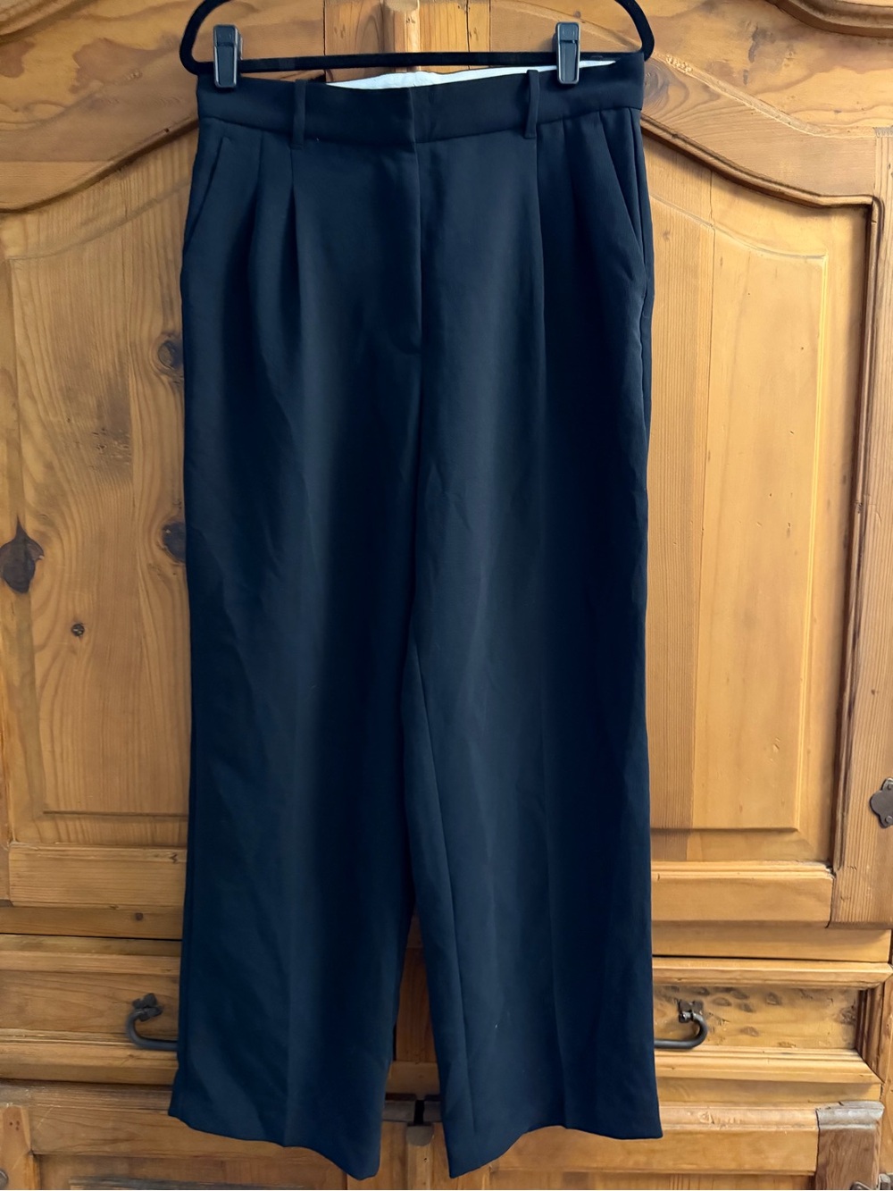 Wilfred Black Wide-Leg Dress Pants